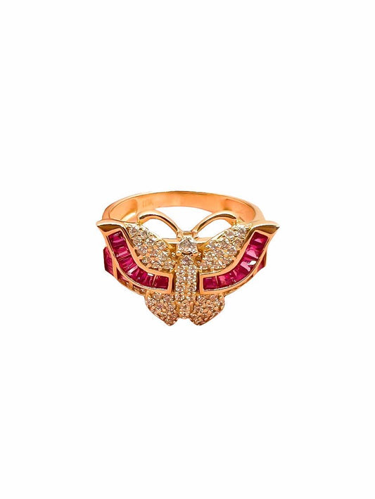 10k Butterfly Ring