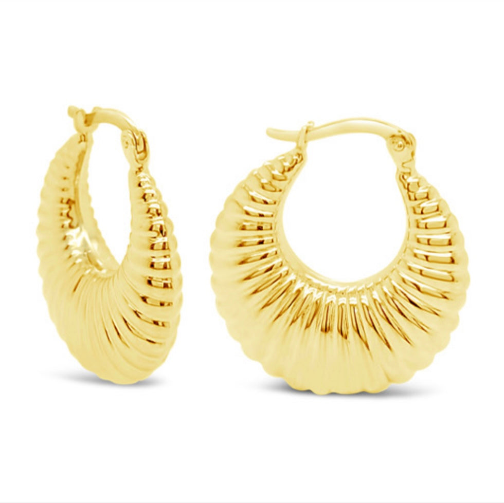 14k Gold Hoops