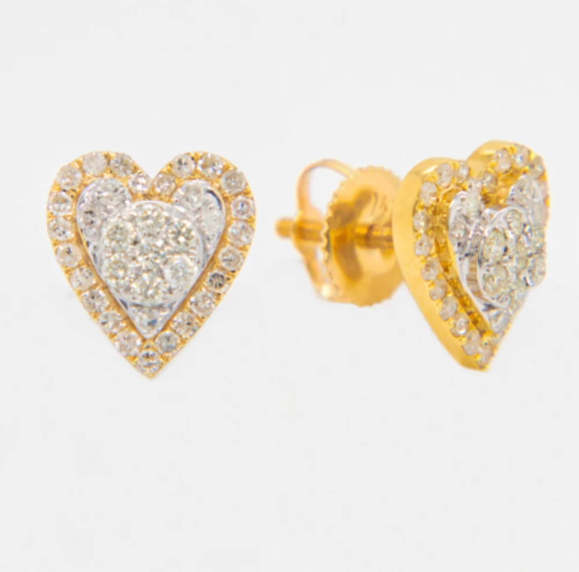 14k Gold Diamond Earring