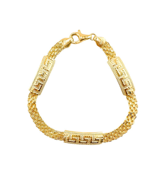 14k Gold Bismark Bracelet 7.5in