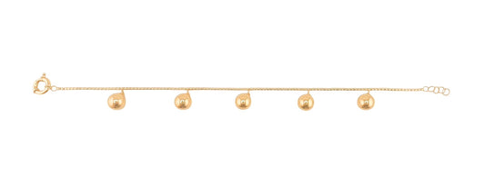 14k Gold Solid Bracelet 8in