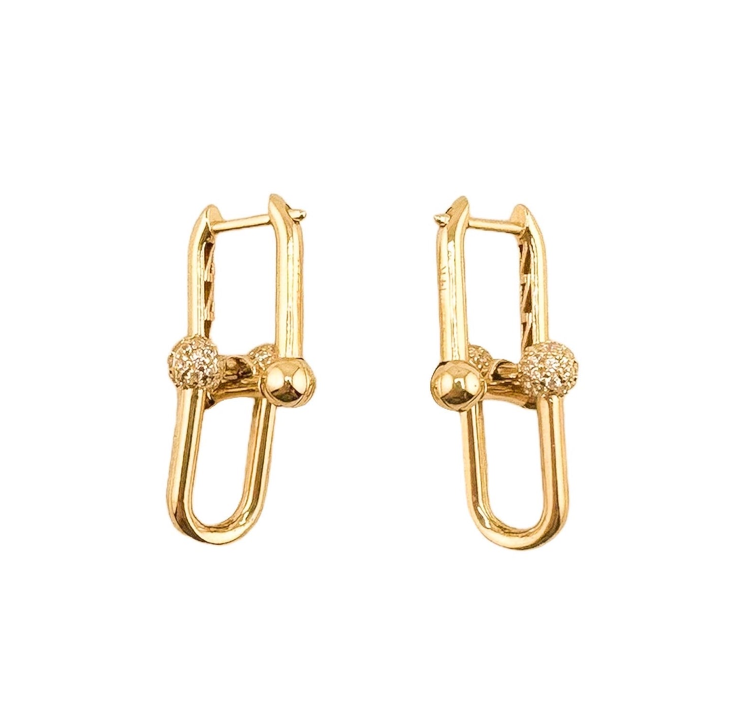 14k Gold Solid Earring