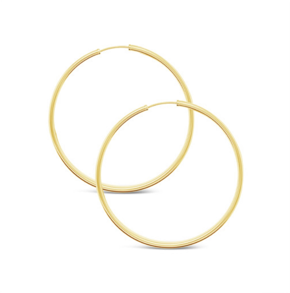 14k Gold Jlo Hoops