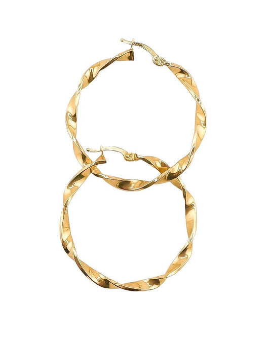 14k Gold Hoops