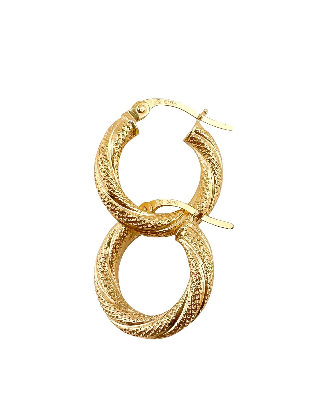 14k Gold Hoops