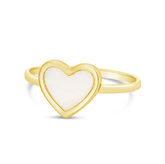 14k Heart Ring