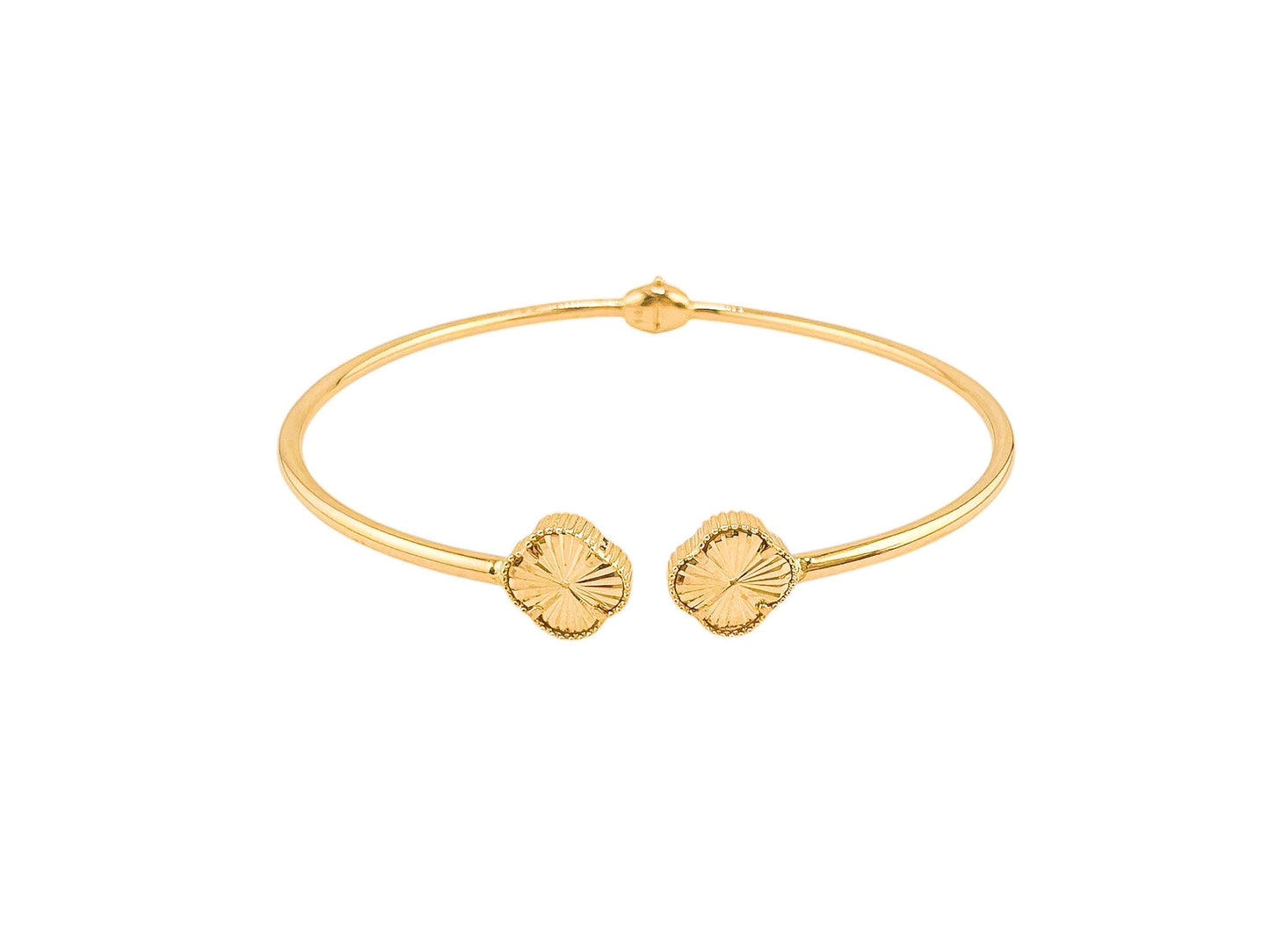 14k Gold Bangle 7.5in