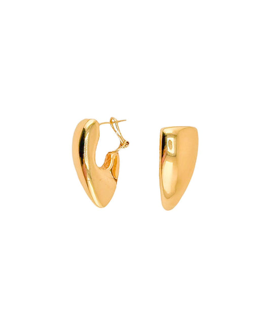 14k Gold Omega Earring